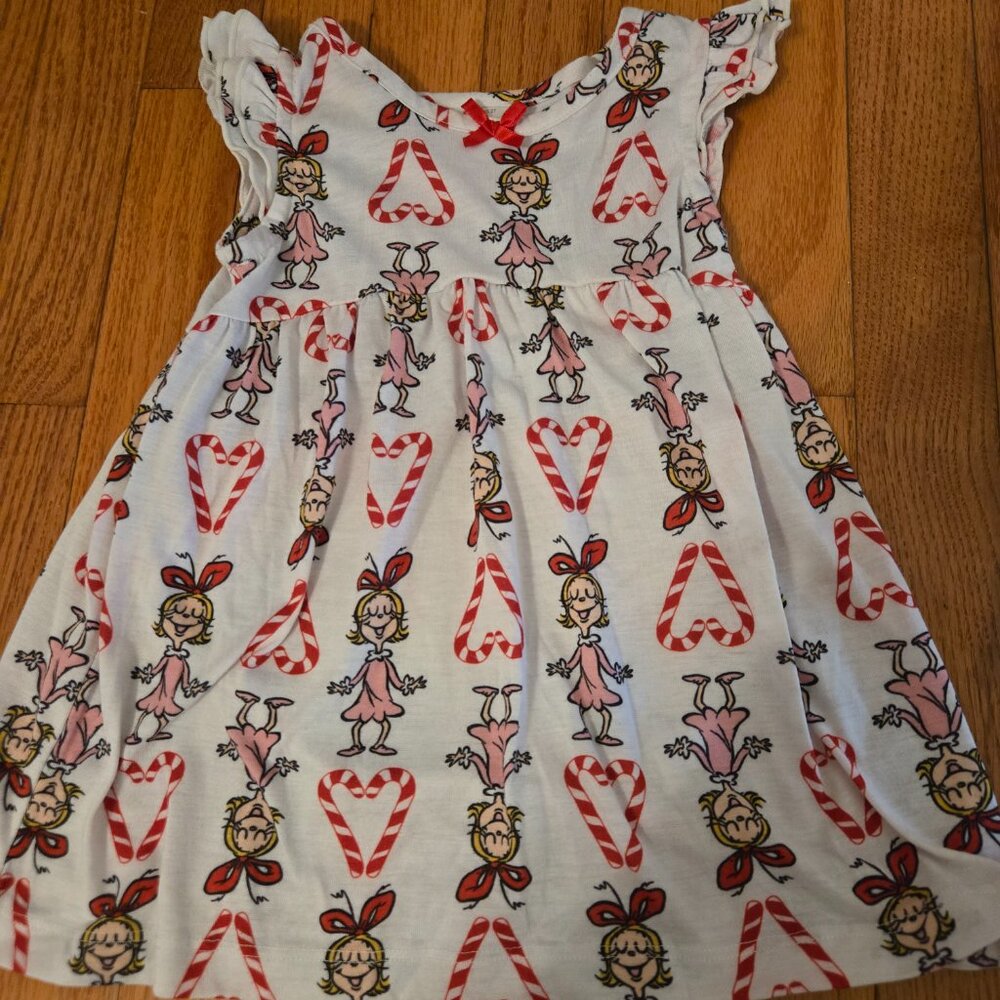 Girls Size 2T Grinch Cindy Lou Who Nightgown by Hanna Andersson - Picture 2 of 4